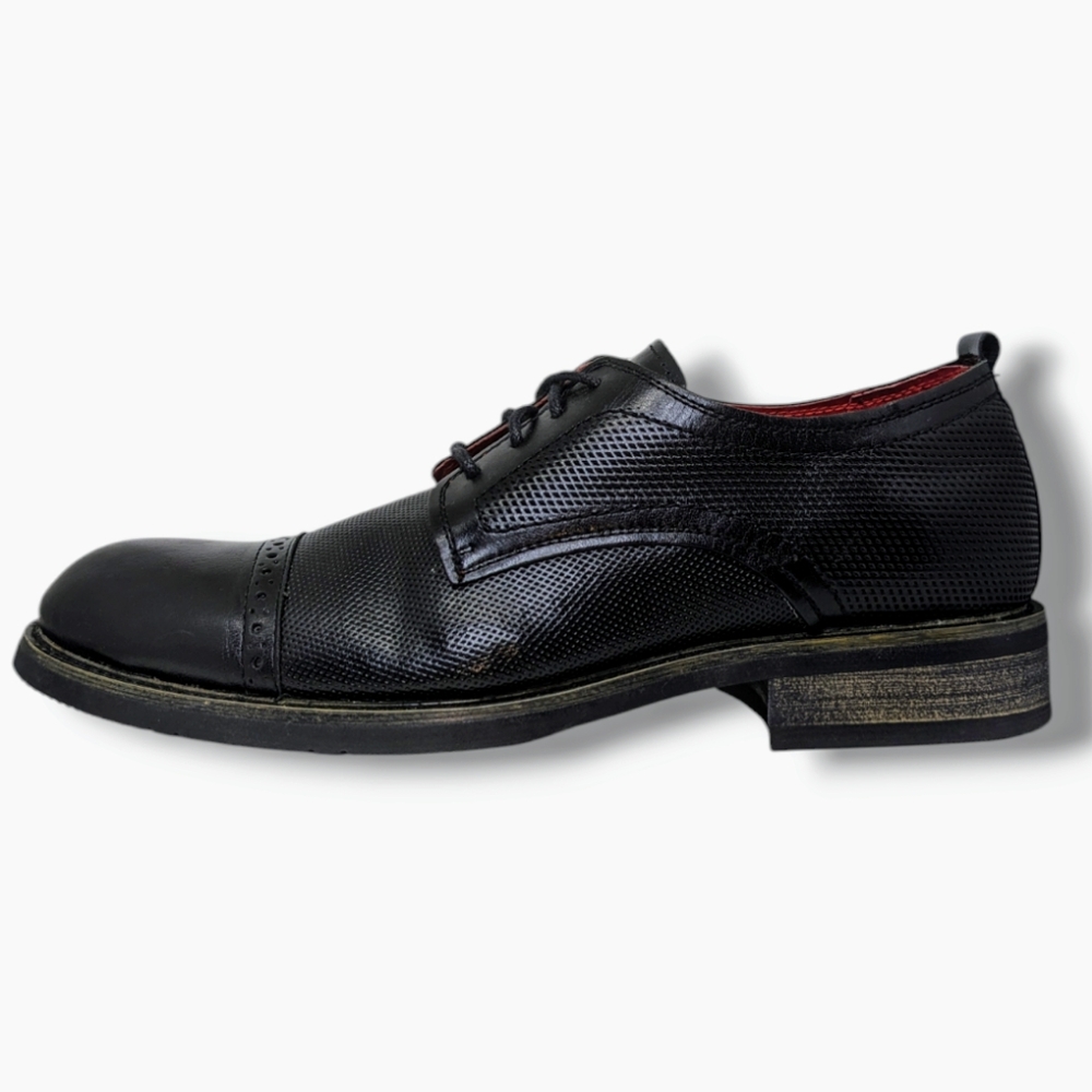Steve Madden | P-Lesko Black Leather Oxford Dress Shoes Men's Size 8